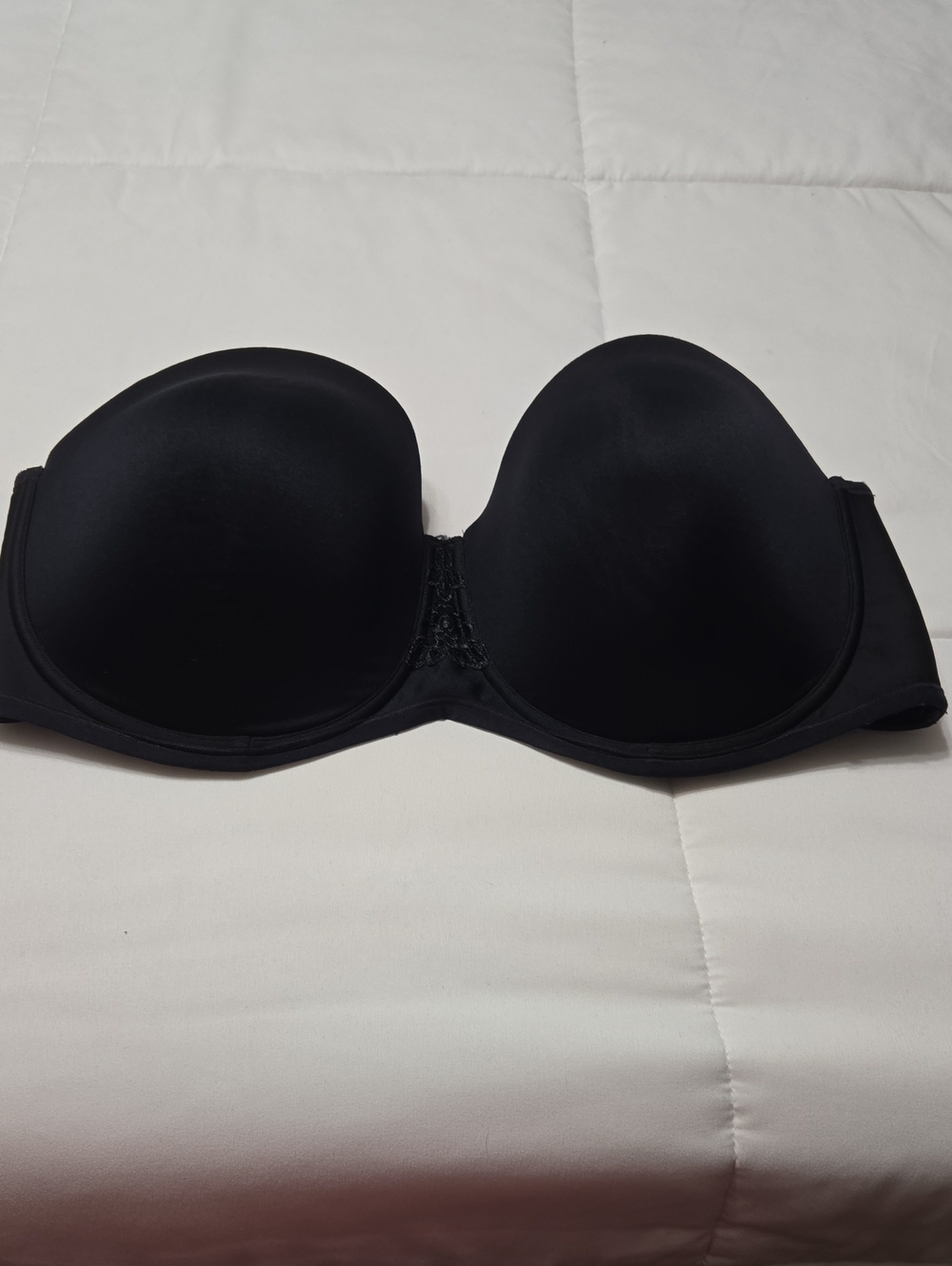 Vanity Fair Black Strapless Size 44DD Bra
